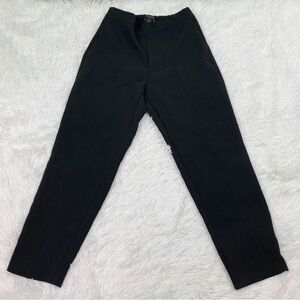 Ann Taylor petite pull on pants in black tapered legs high rise